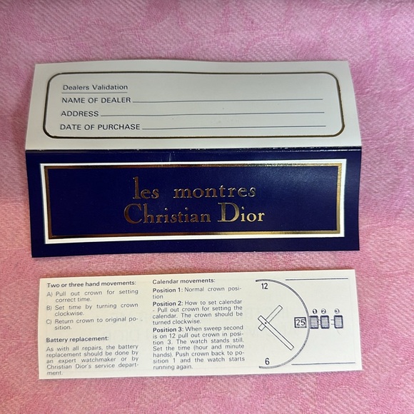 NWT Authentic Christian Dior Monsieur Swiss Watch - Picture 7 of 7